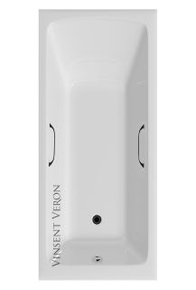 Ванна чугунная Vinsent Veron Kingston VKN1808050H 180x80см с отверстиями для ручек